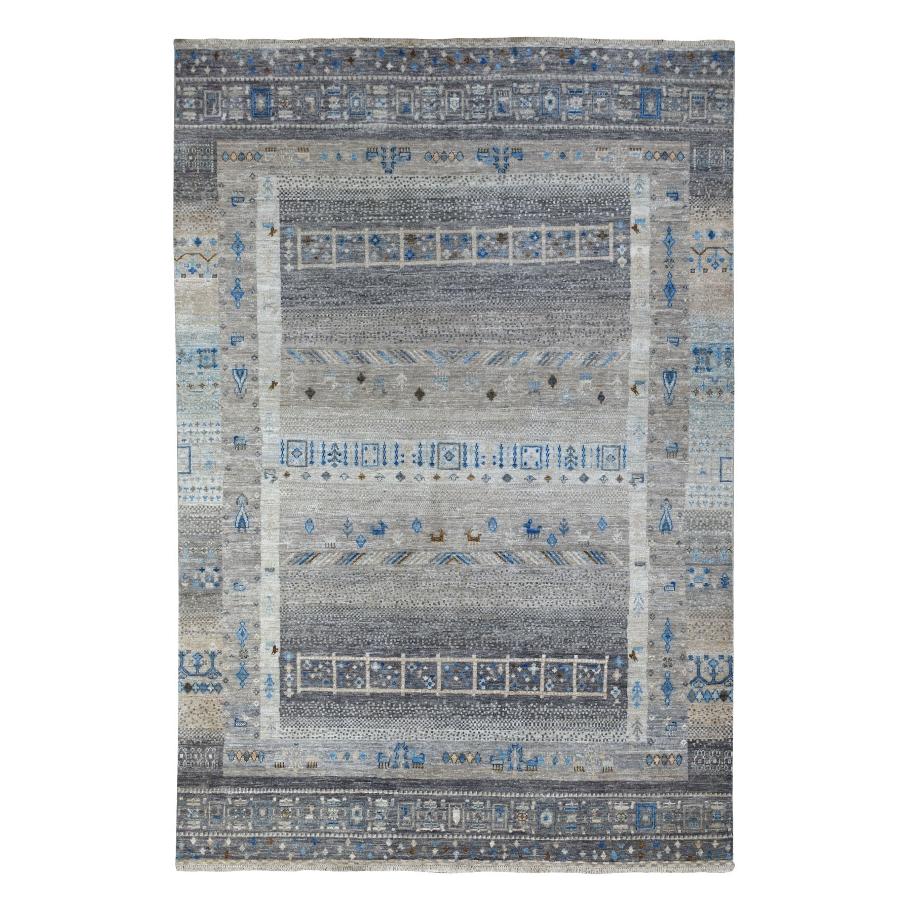 Traditional Wool Hand-Knotted Area Rug 5'10